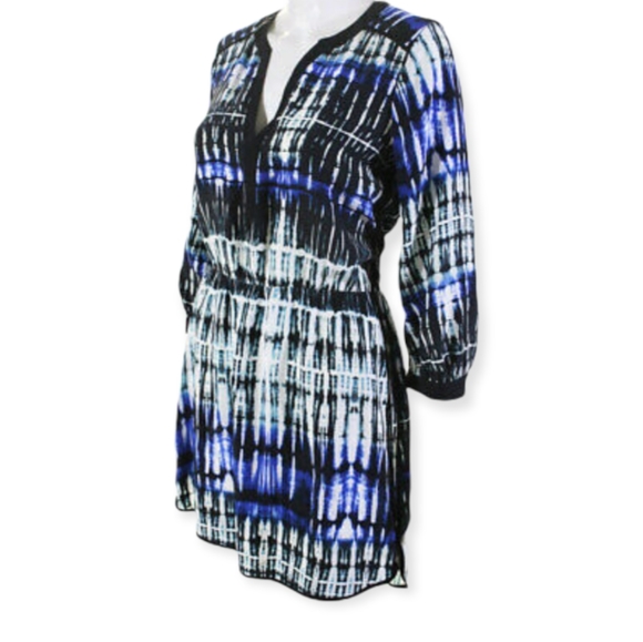 Parker Womens Silk Long Sleeve A-Line Dress Black Size XS - Picture 3 of 6